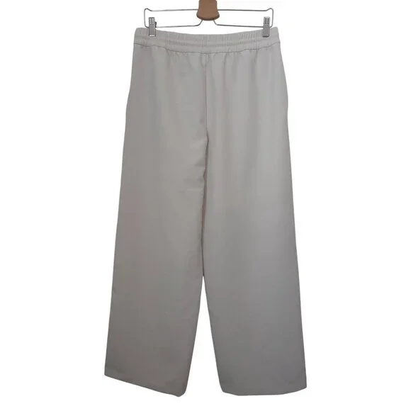 Athleta ENDEAVOR Beige Wide Leg Athleisure Relaxed Pants Women's Sz M - Picture 2 of 7